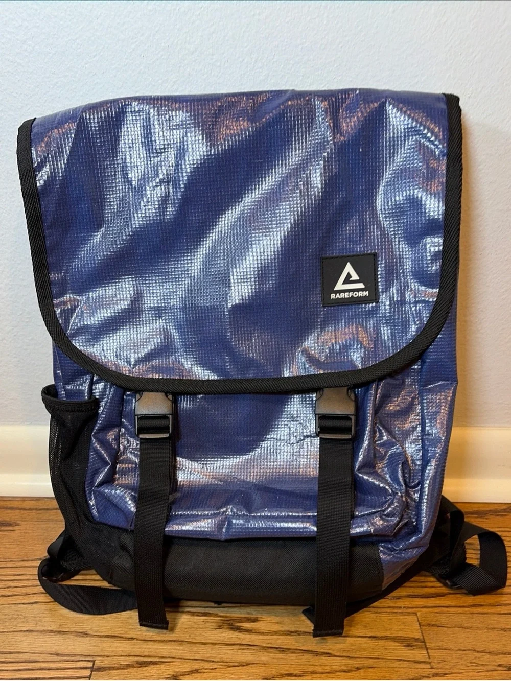 RAREFORM Brooklyn 20L Blue Backpack Laptop Sleeve Eco Upcycled Billboard Outdoor
